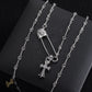 CH Pin & Cross Pendant Necklace - CH0041 image 0