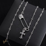 CH Pin & Cross Pendant Necklace - CH0041 image 0