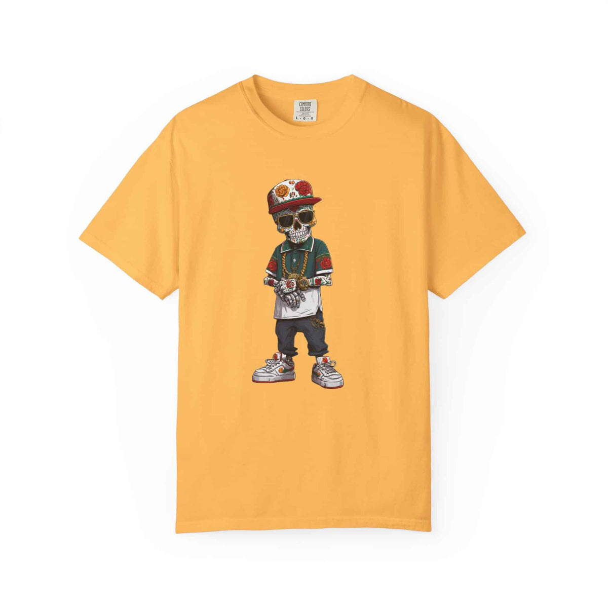 Skull Luxury Unisex Garment-Dyed T-shirt image