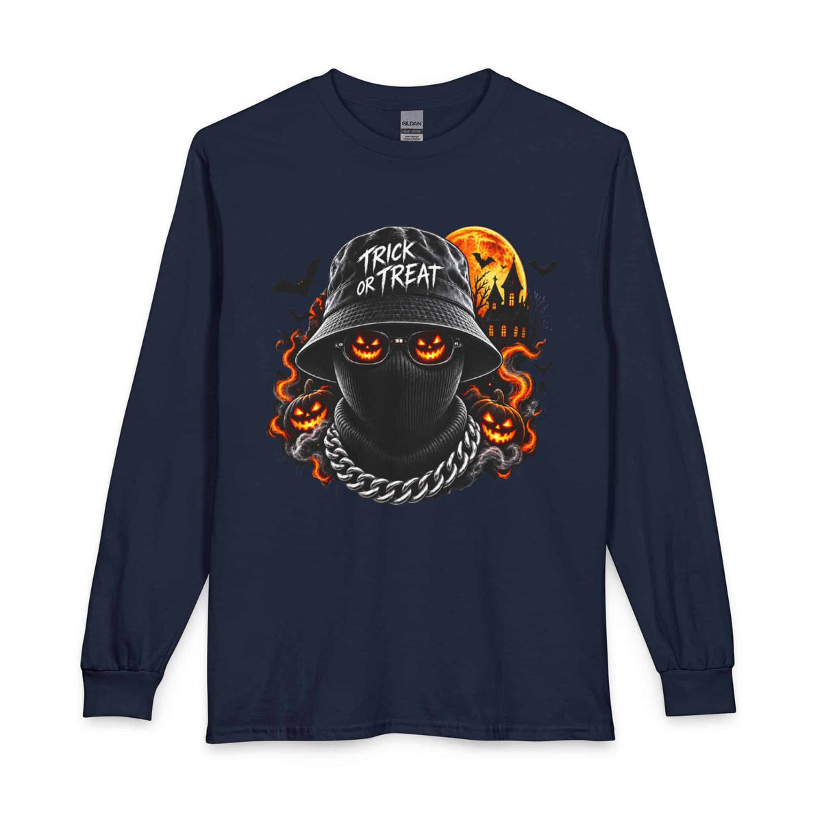 Spooky Streetwear Masked Long Sleeve T-Shirt image 20