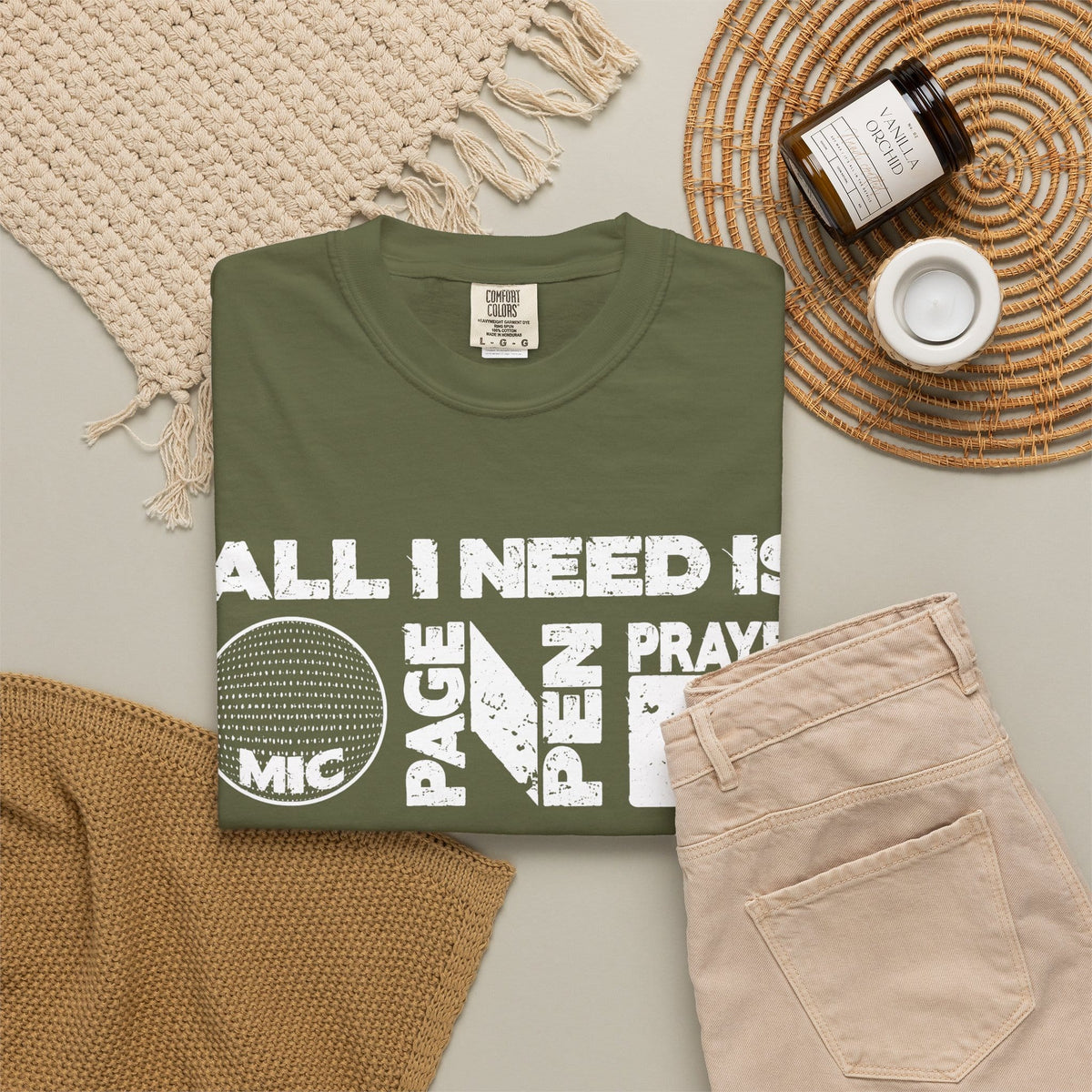 ALL_I_NEED_IS Unisex Garment-Dyed T-shirt image 19