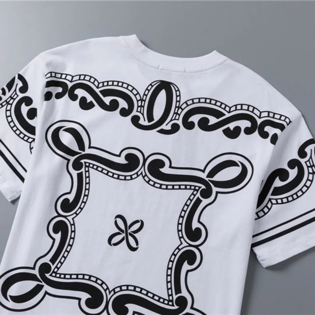 D&G Bandanna Print T-shirt in White - 106 - dng0000106 image 5