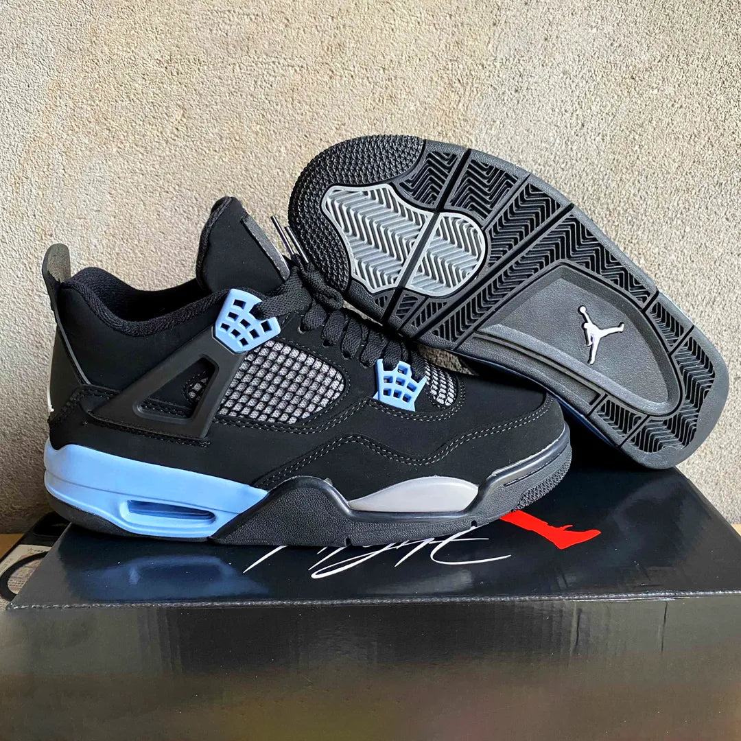 AJ 4 Black UNC Shoes Sneakers - nk0004444 image 7