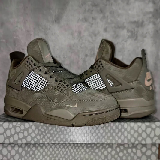Nigel Sylvester x AJ 4 Army Green Mamba Shoes Sneakers - nk0004631 image 2