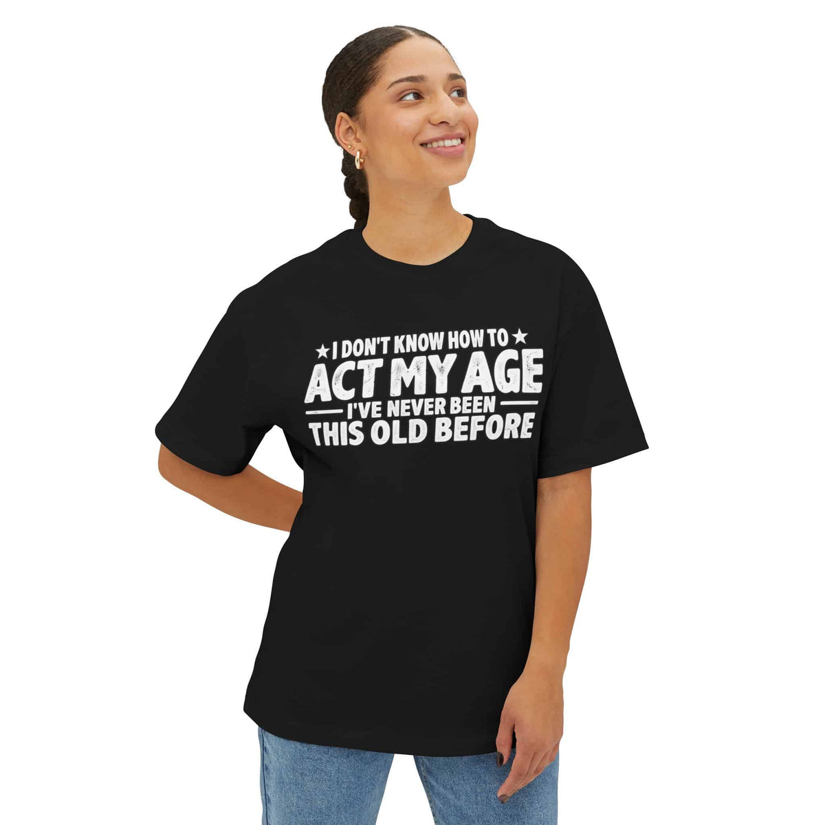 Graphic Print Unisex Oversized Boxy Tee - POD0034 image 3