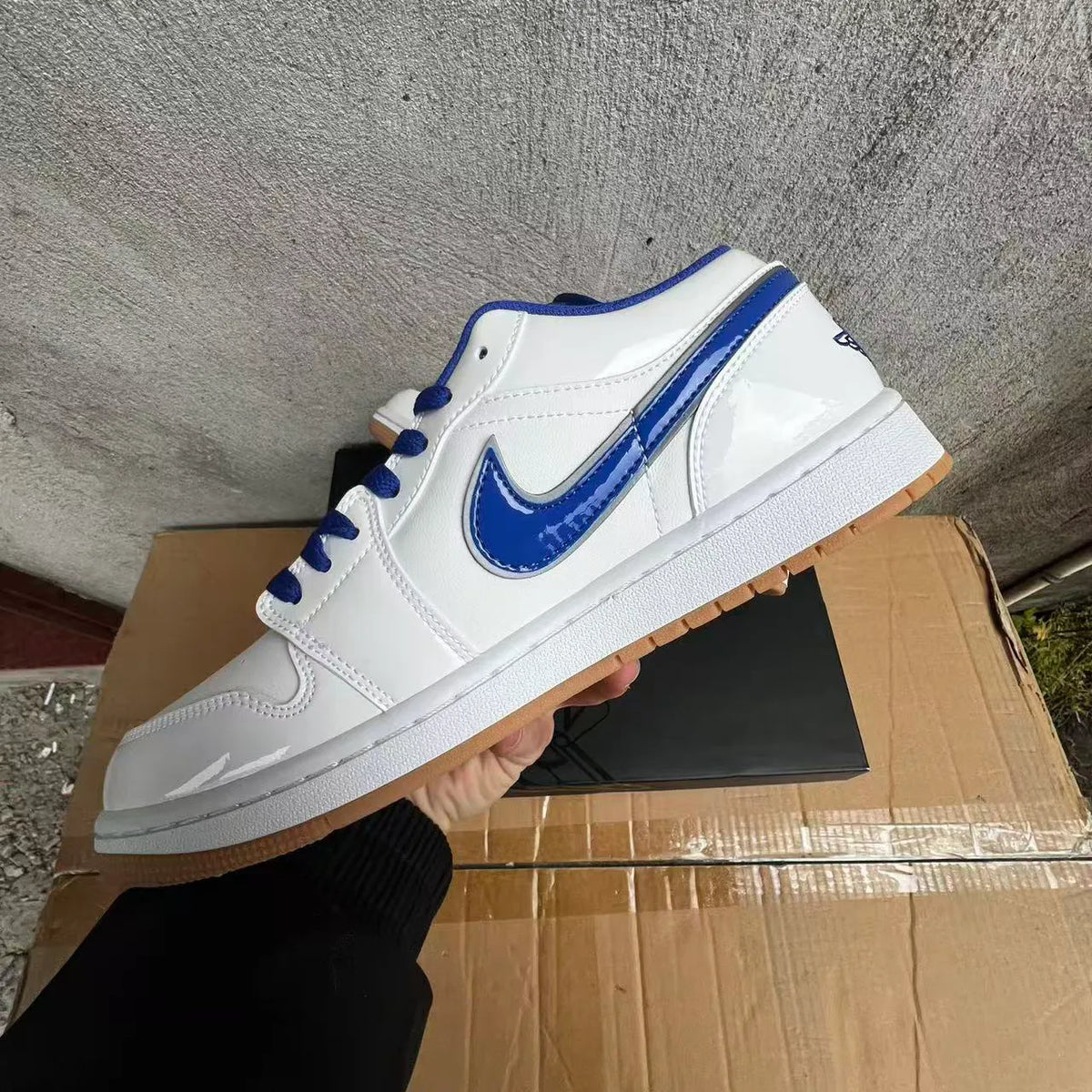 AJ 1 Low Dodgers Shoes Sneakers - nk0005002 image 7