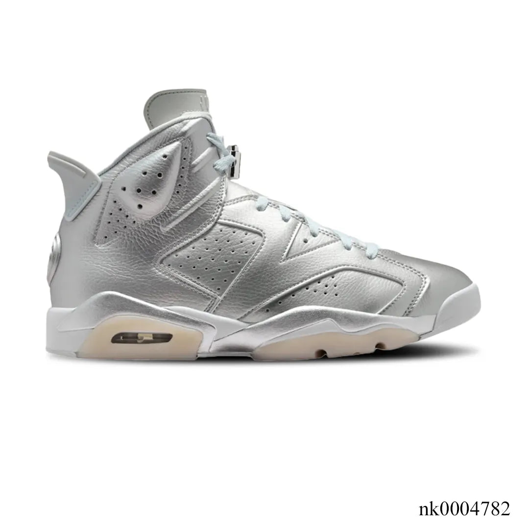 PSG x AJ 6 Metallic Silver Shoes Sneakers - nk0004782 image 0