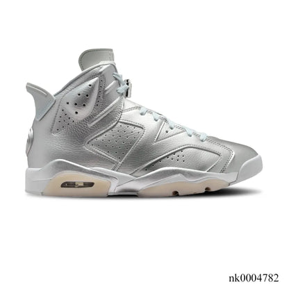 PSG x AJ 6 Metallic Silver Shoes Sneakers - nk0004782 image 0