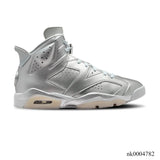 PSG x AJ 6 Metallic Silver Shoes Sneakers - nk0004782 image 0