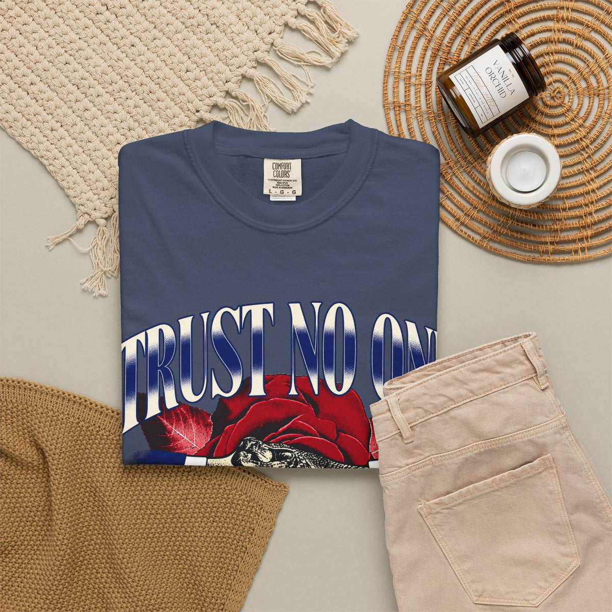 Graphic Print  Unisex Garment-Dyed T-shirt - POD0037 image 47