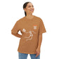 Halloween Basketball Skeleton Unisex Oversized Boxy Tee image 24