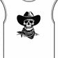 Outlaw Skull Unisex Garment-Dyed Muscle Tee image