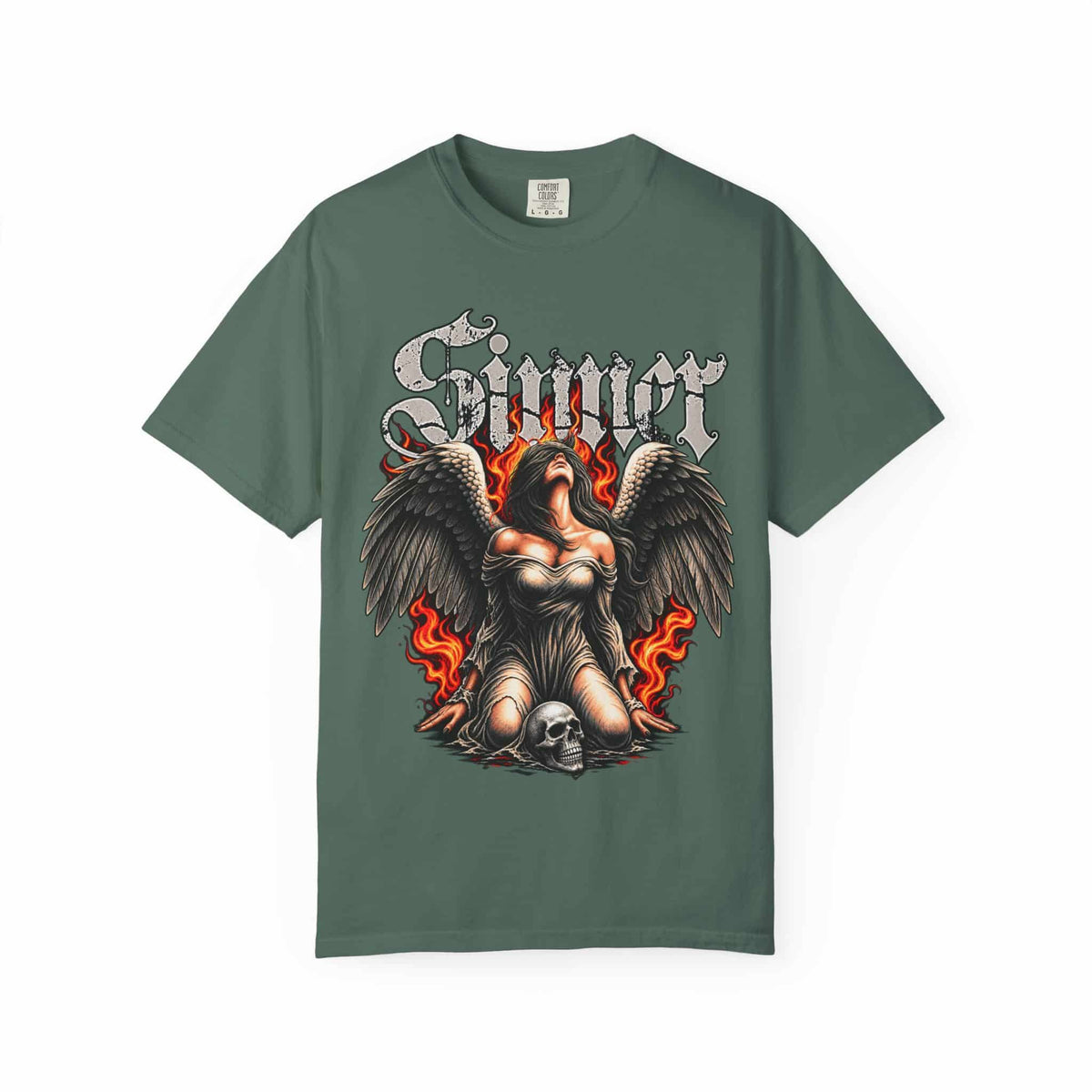 Sinner’s Flame Unisex Garment-Dyed T-shirt image 91