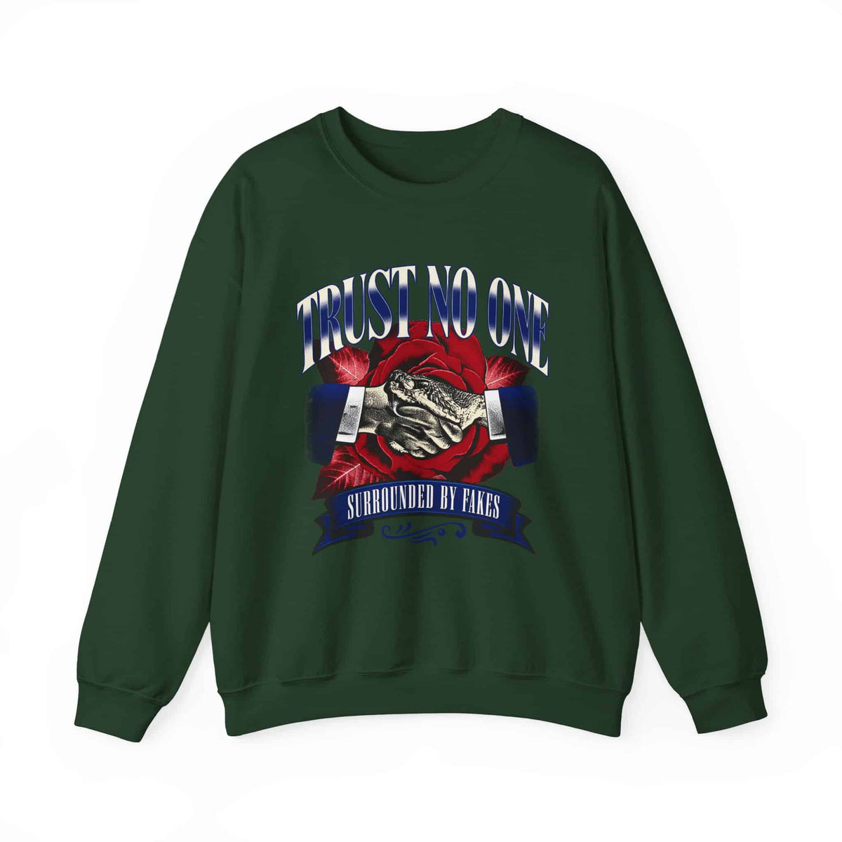 Graphic Print Crewneck Sweatshirt - POD0037 image