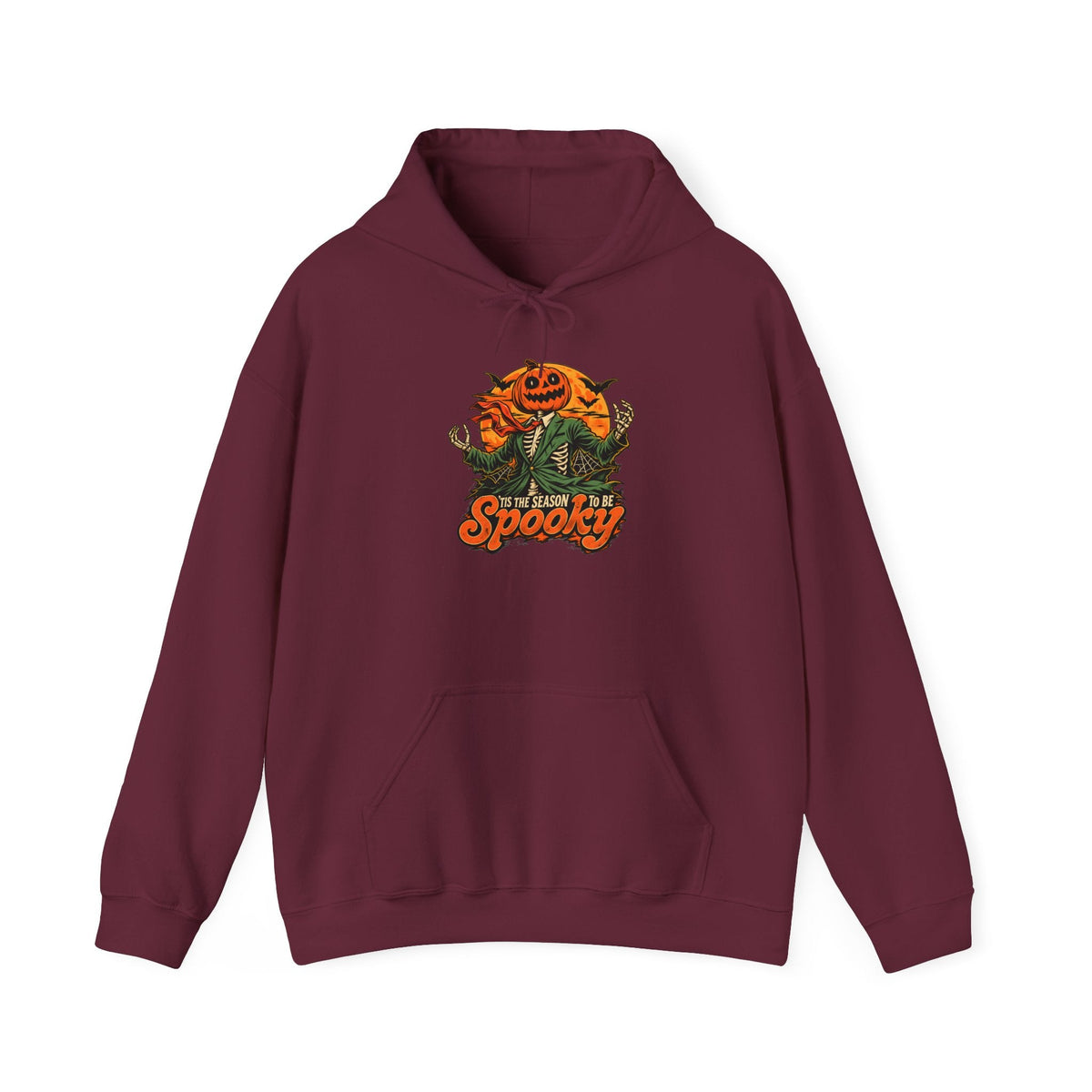 Spooky Season Hooded Sweatshirt - L, Maroon image