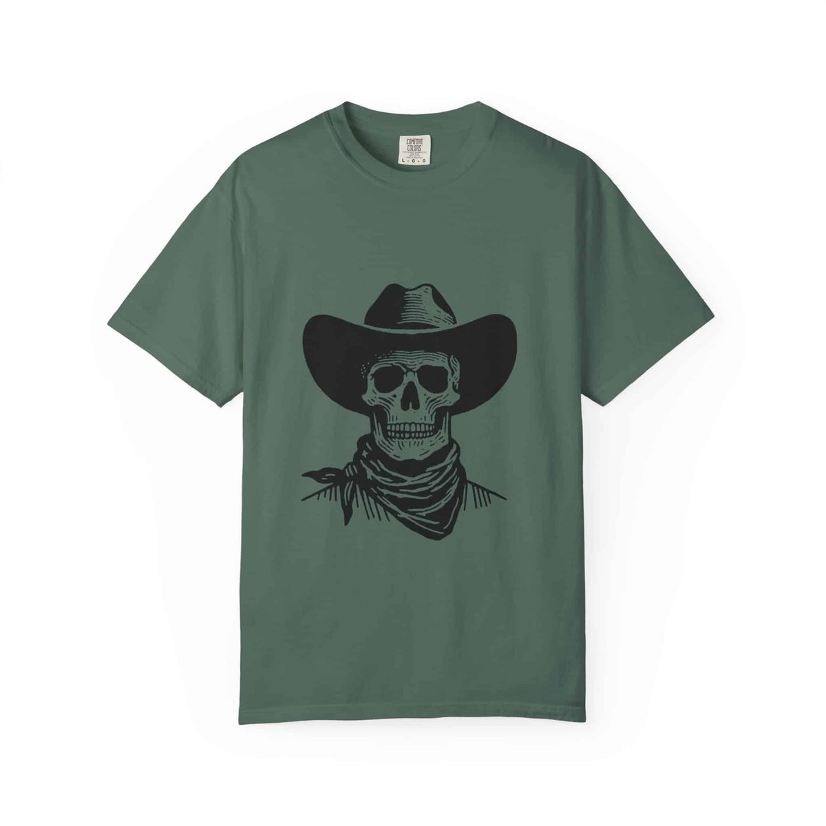 Outlaw Skull Unisex Garment-Dyed T-shirt image