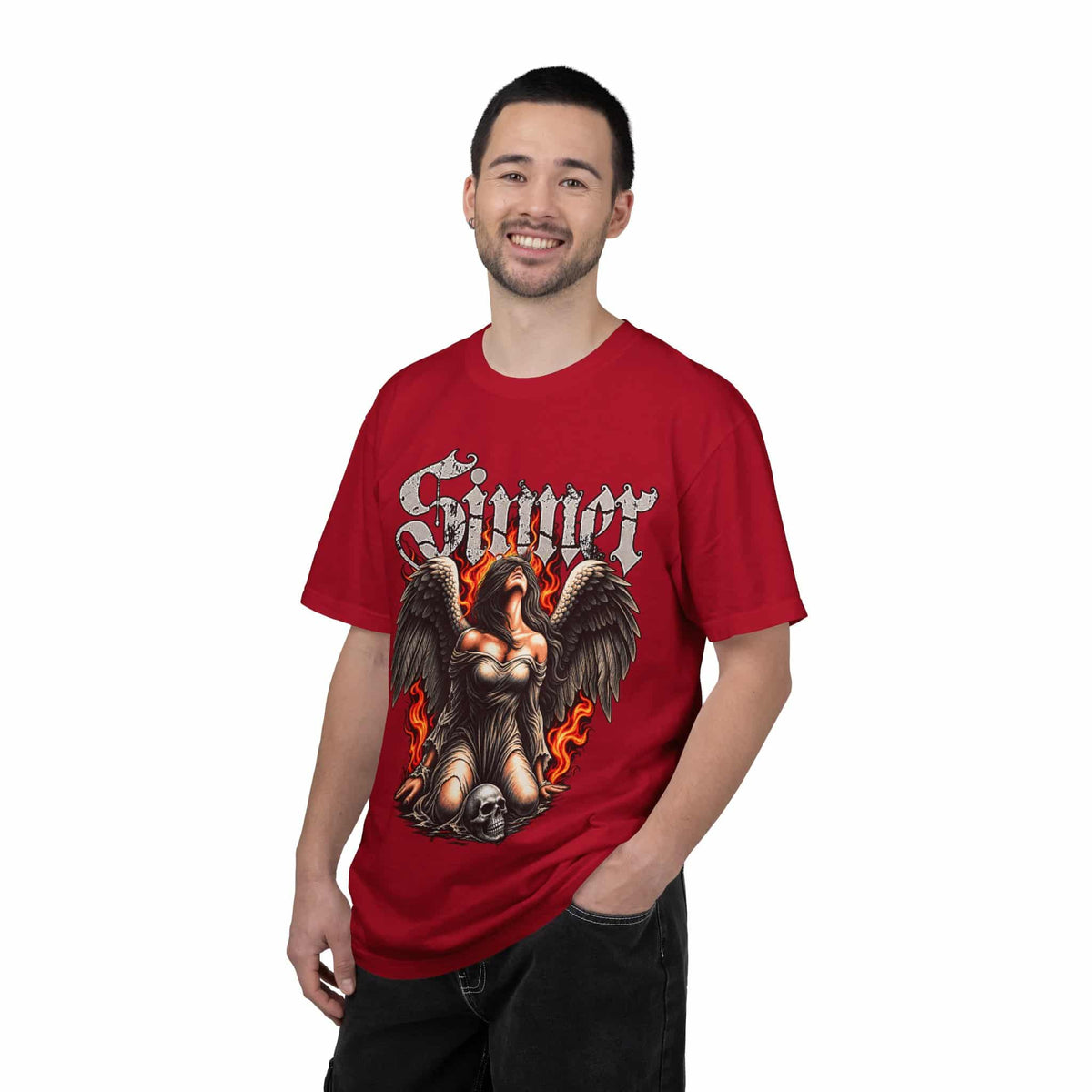 Sinner’s Flame Unisex Garment-Dyed T-shirt image 60
