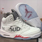 SUP x AJ 5 White Shoes Sneakers - nk0004701 image 9