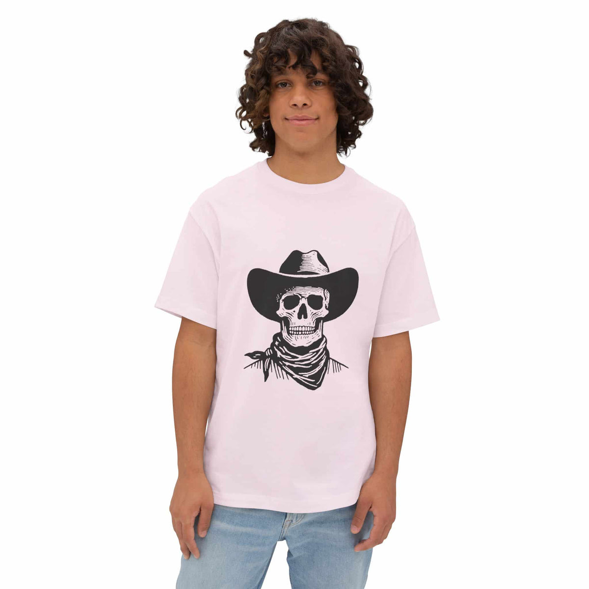 Outlaw Skull Unisex Oversized Boxy Tee image 10