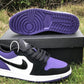 AJ 1 Low Court Purple (GS) Shoes Sneakers - nk0000731 image 18