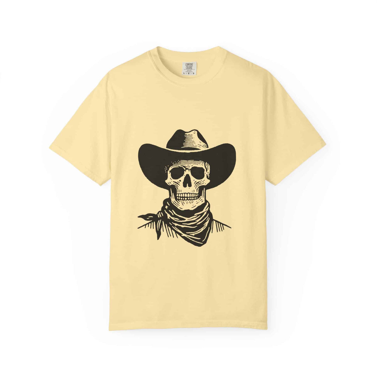 Outlaw Skull Unisex Garment-Dyed T-shirt image