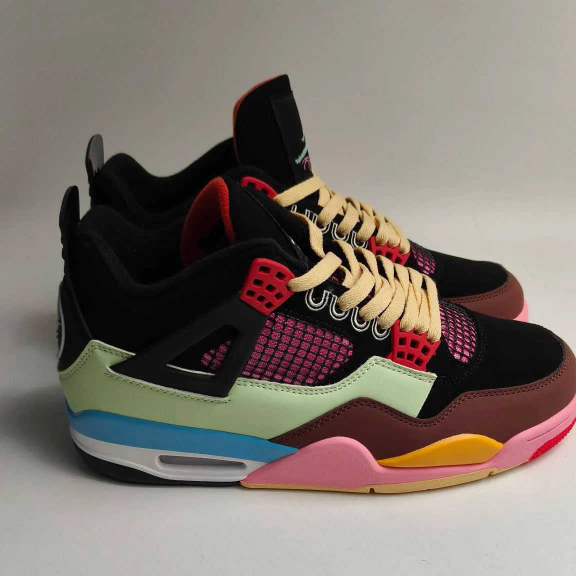 J Balvin x AJ 4 Multicolor Shoes Sneakers - nk0005108 image 3