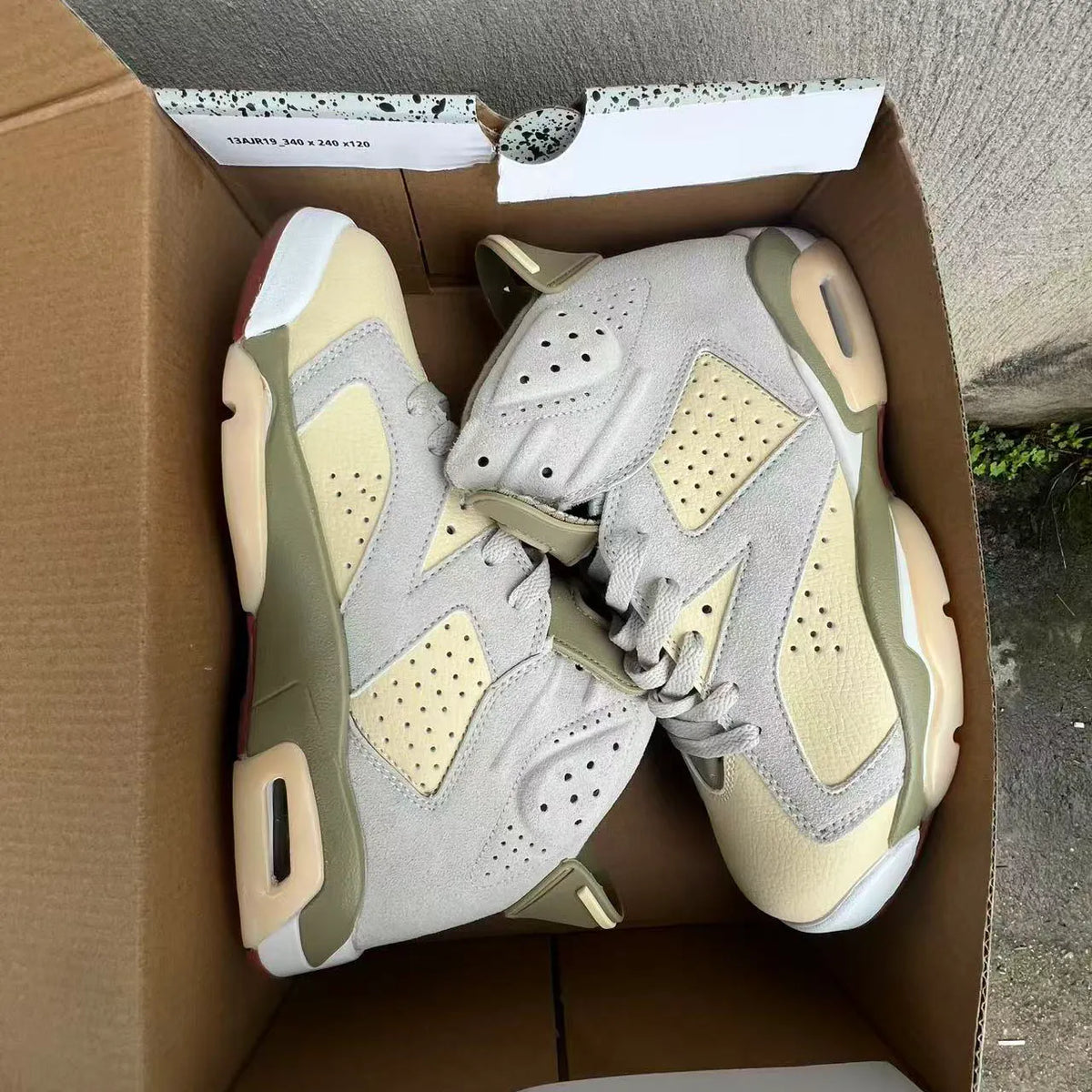 AJ 6 “Sail/Neutral Olive” Shoes Sneakers - nk0005226 image 4