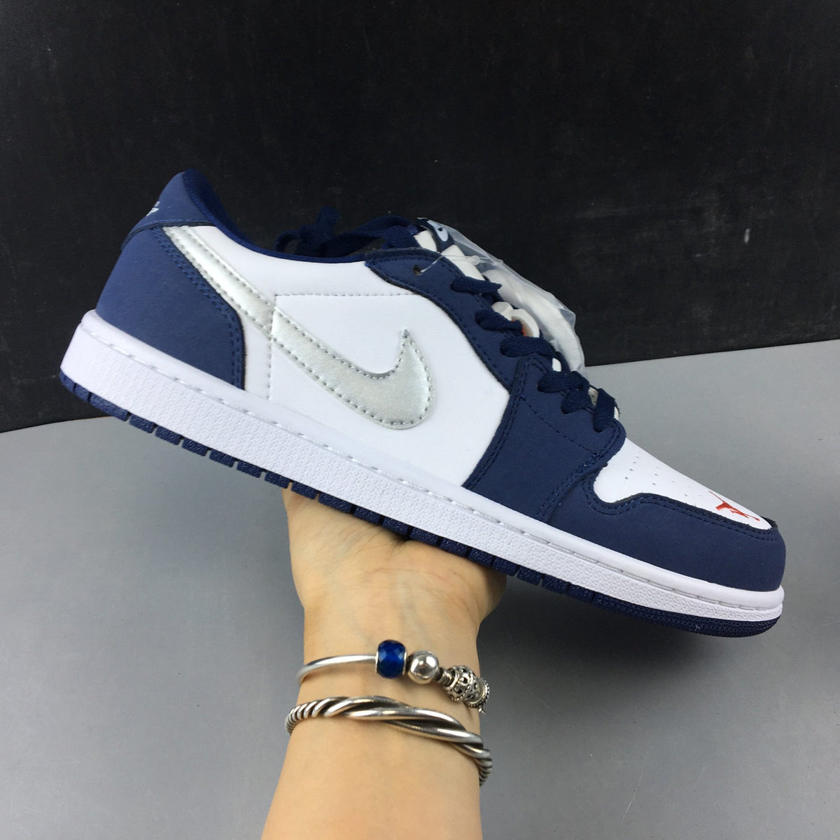 AJ 1 Low SB Midnight Navy Shoes Sneakers - nk0000177 image 9