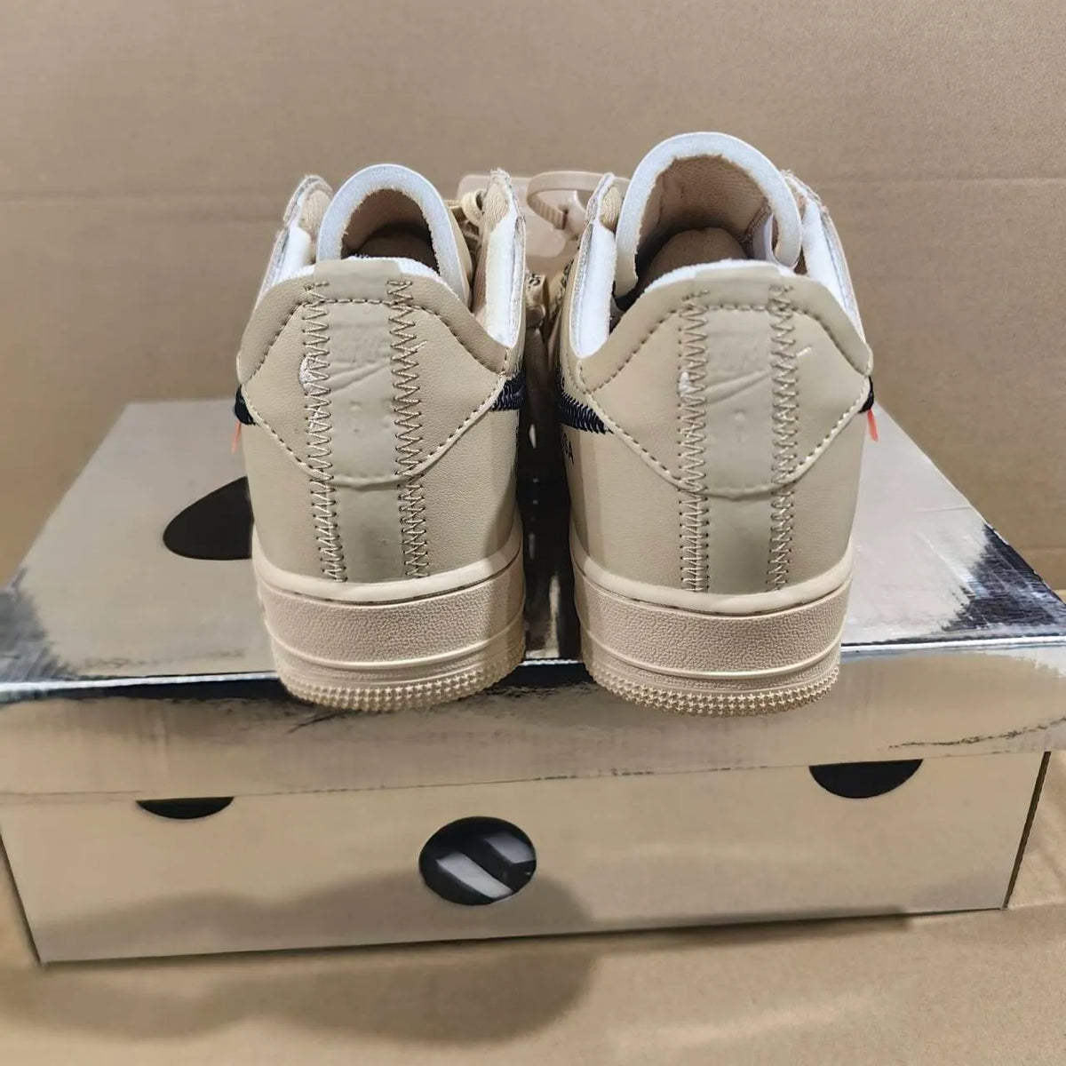 OW x AF 1 Low Sesame Shoes Sneakers - nk0004452 image 15