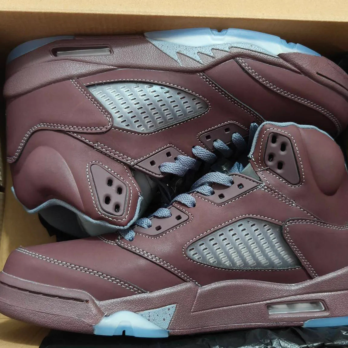 AJ 5 Burgundy Shoes Sneakers - nk0003082 image 11