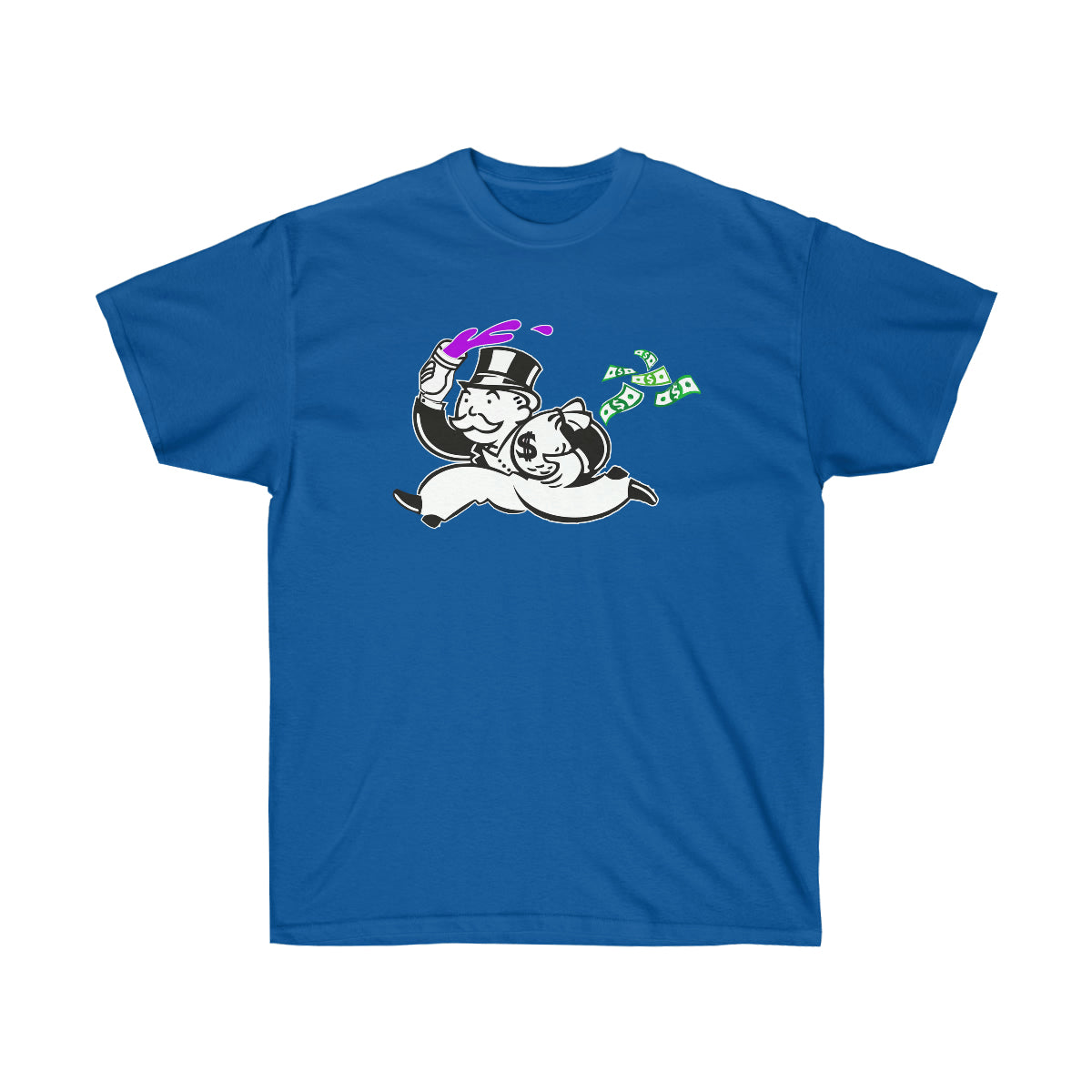 Mane Long Money Men T-Shirt - Royal, 5XL image