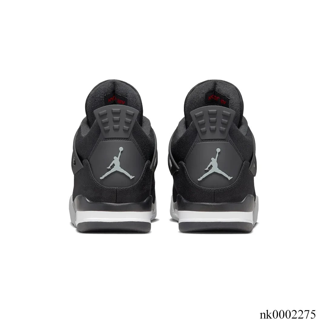 AJ 4 Retro Black Canvas Shoes Sneakers - nk0002275 image 5