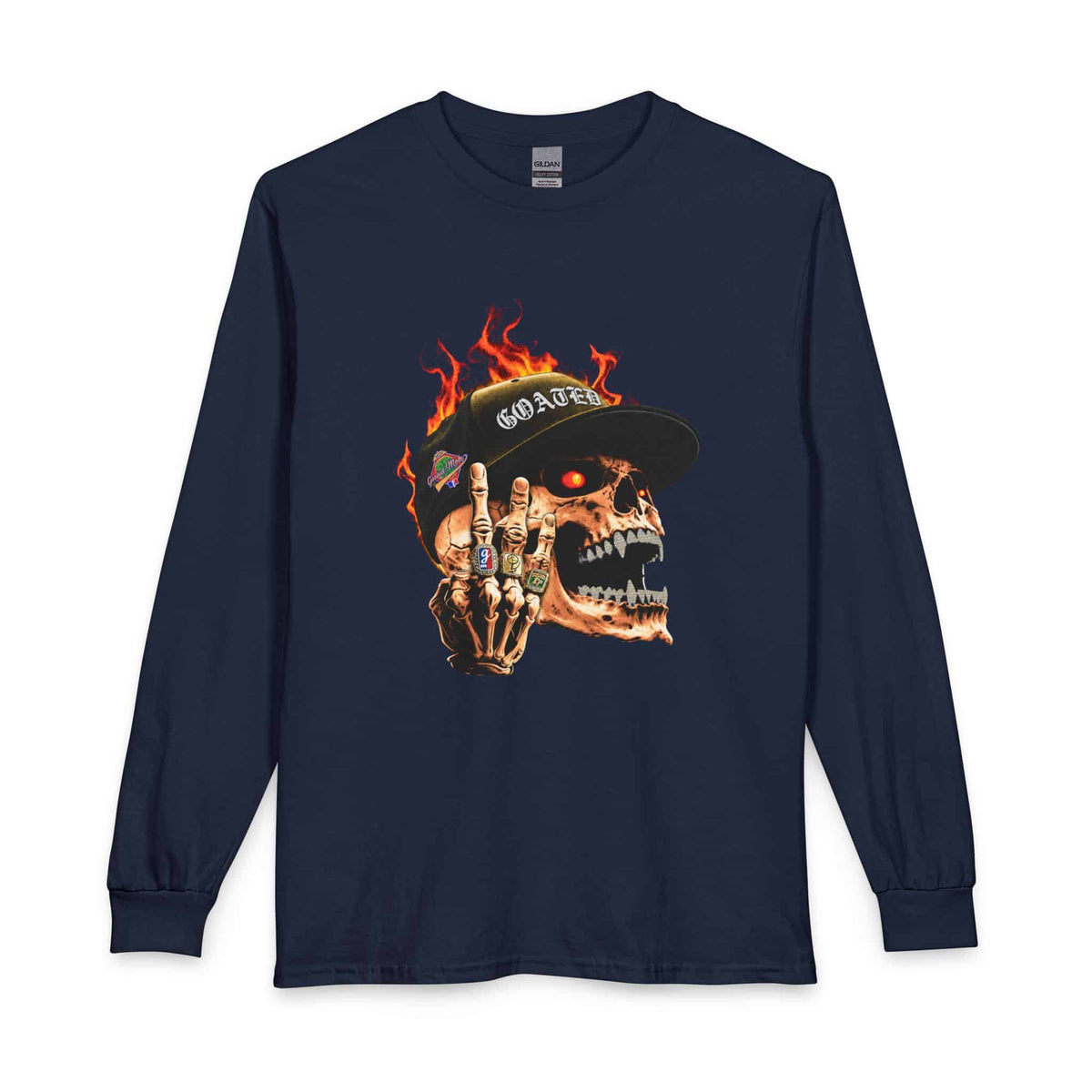 GOATED Skull Long Sleeve T-Shirt image