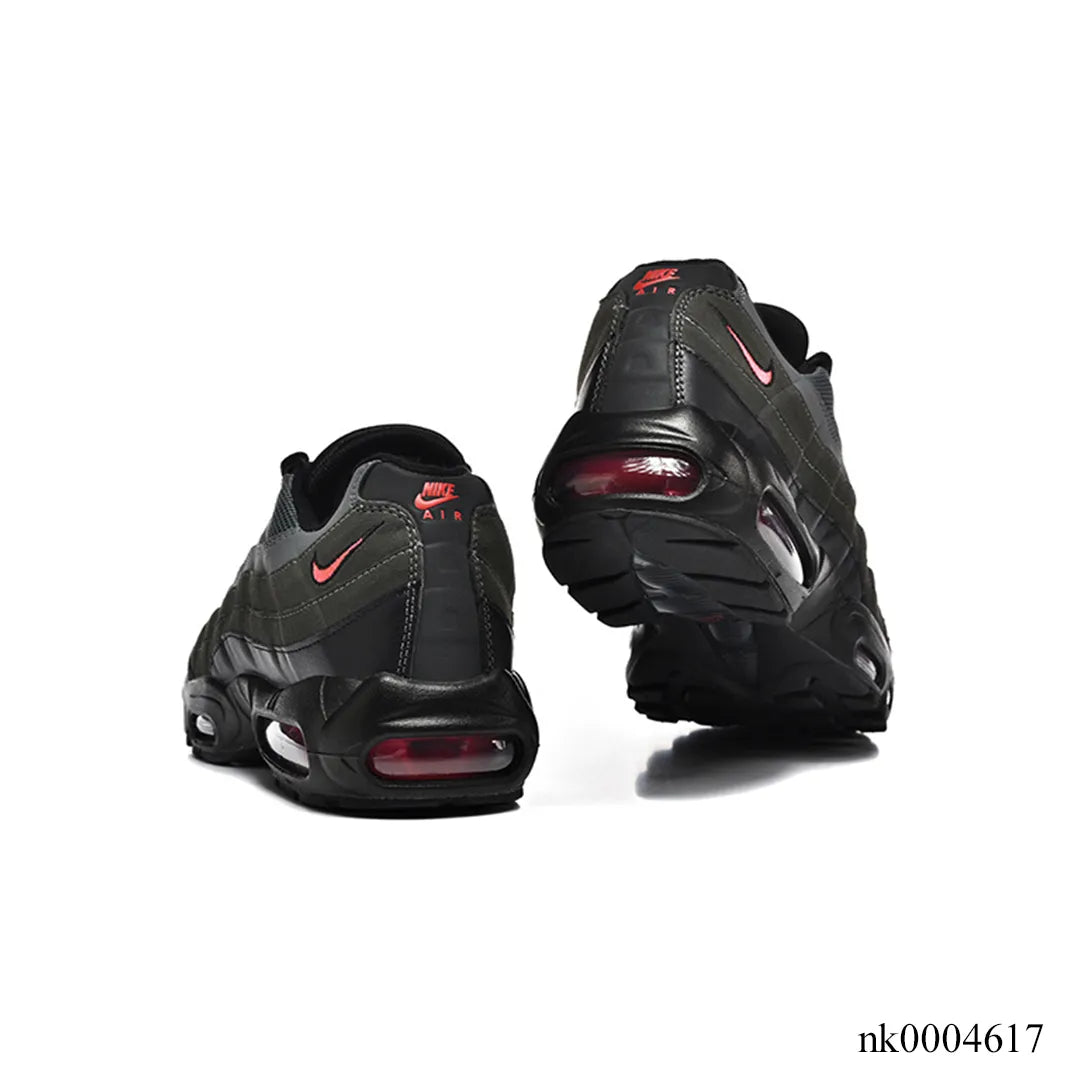 AM 95 Black Bright Crimson Shoes Sneakers - nk0004617 image 6