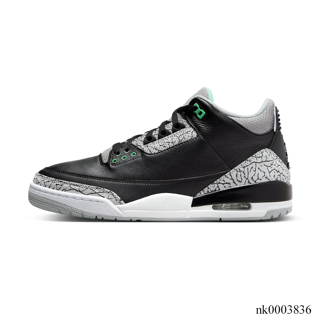 AJ 3 Green Glow Shoes Sneakers - nk0003836 image 1