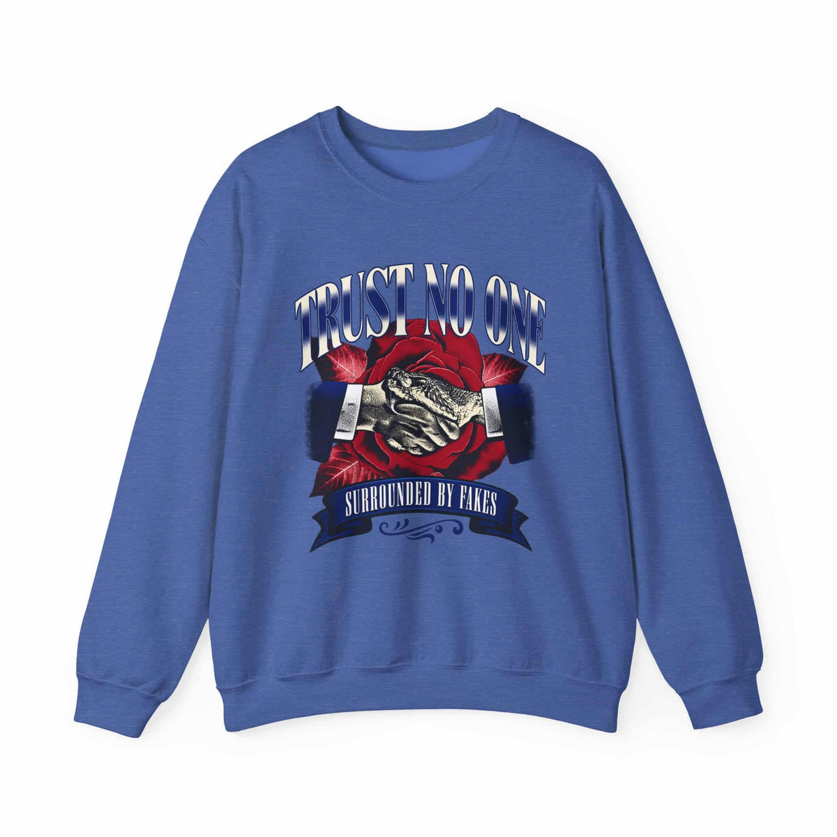Graphic Print Crewneck Sweatshirt - POD0037 image