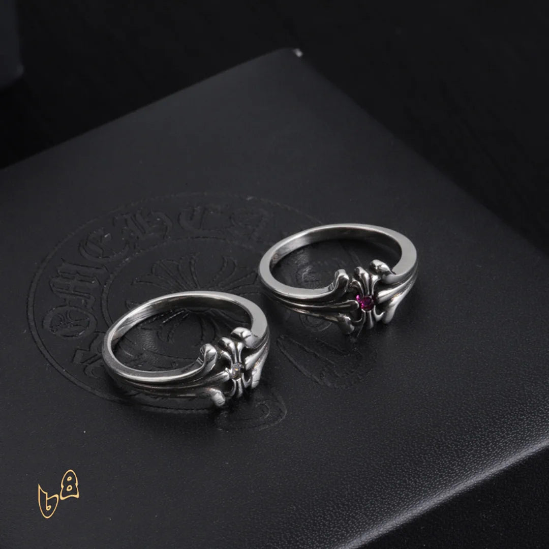 CH Ruby Floral Ring - CH0088 - White image