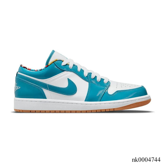 AJ 1 Low SE Barcelona Cyber Teal Shoes Sneakers – nk0004744 image 0