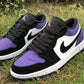 AJ 1 Low Court Purple (GS) Shoes Sneakers - nk0000731 image 15