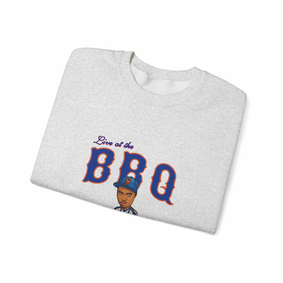 Rap Nas Live At The BBQ Crewneck Sweatshirt image 6