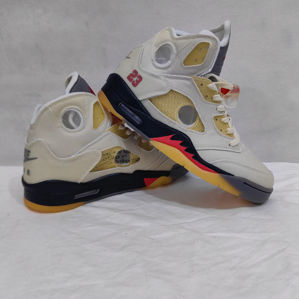 AJ 5 Retro OW Sail Shoes Sneakers - nk0000692 image 3