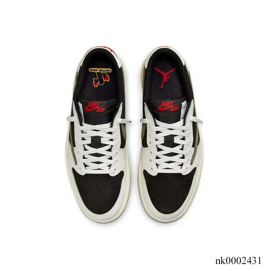 Travis Scott x AJ 1 Low OG Olive Shoes Sneakers - nk0002431 image 3