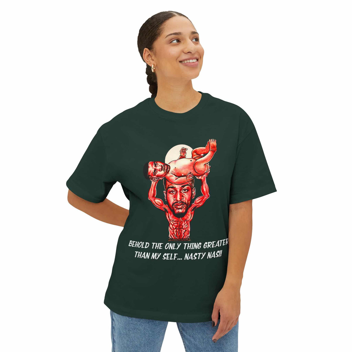 Nas The Last Word  Unisex Oversized Boxy Tee image 23