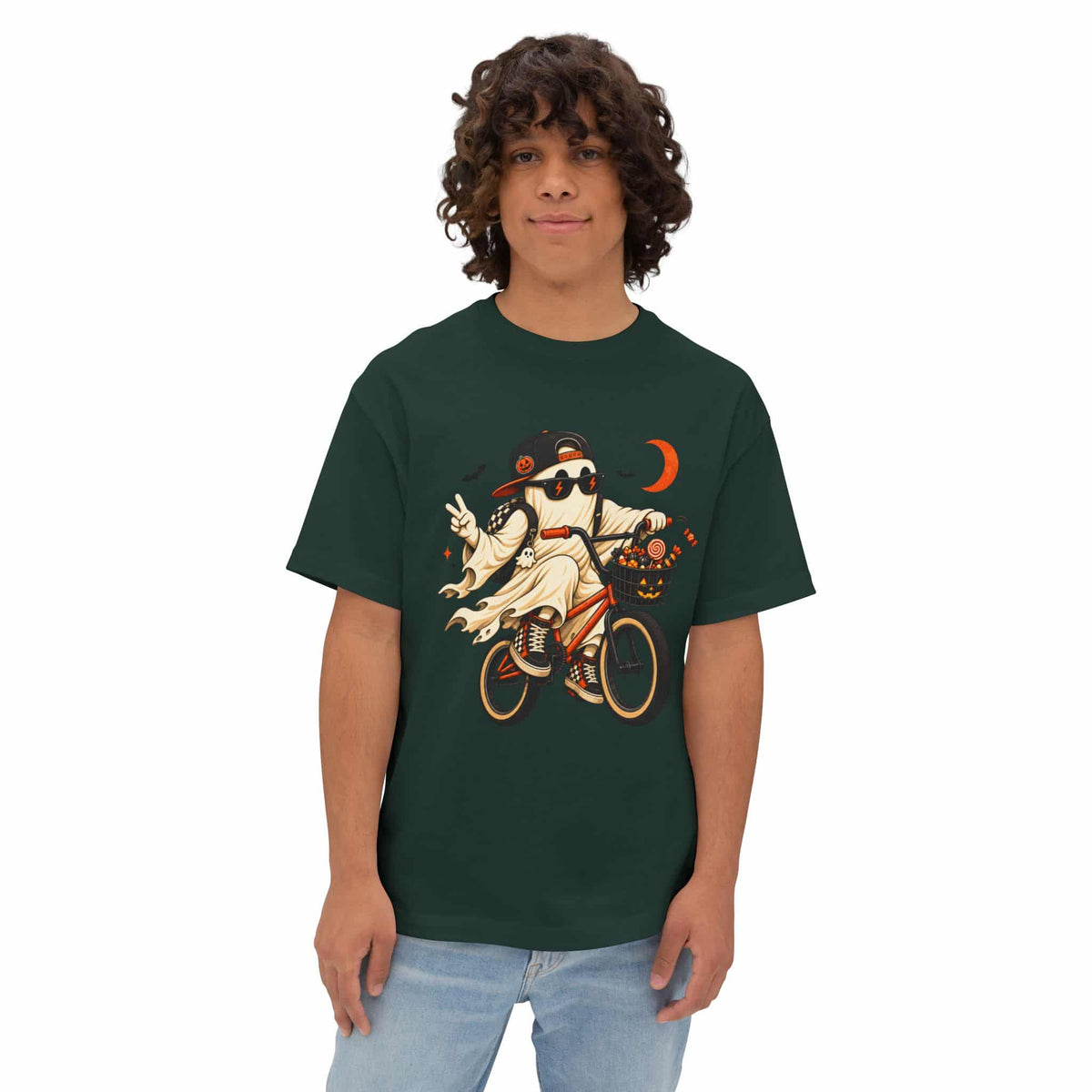 Ghost Rider BMX Unisex Oversized Boxy Tee image 27