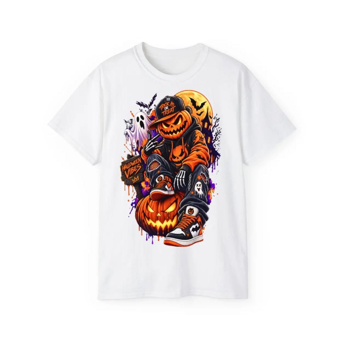 Halloween Pumpkin Shirt – POD0011 image 3