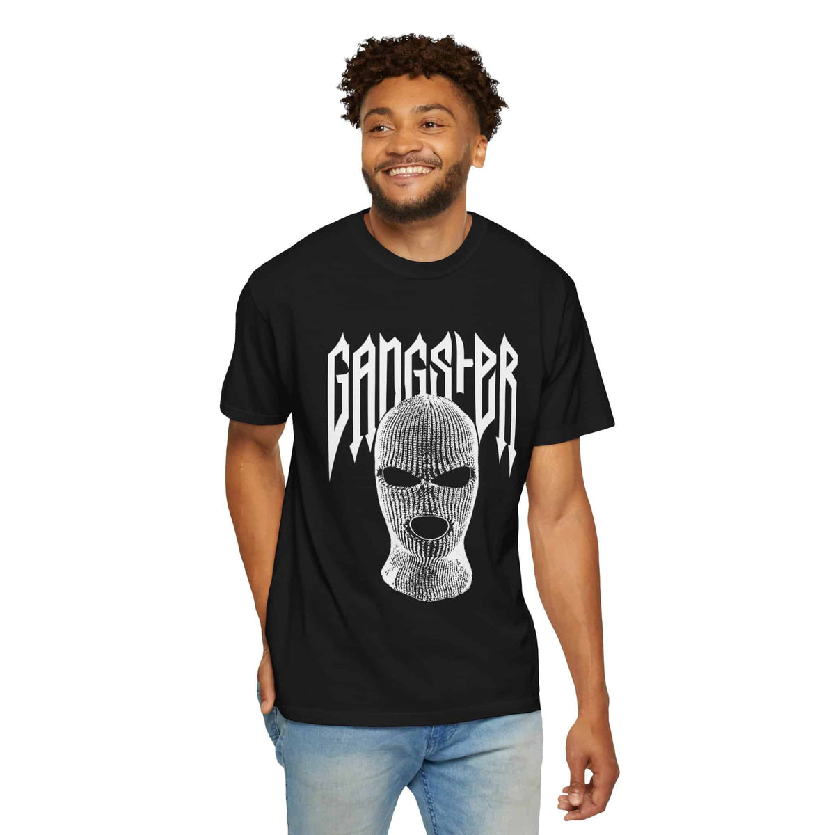 Gangster Mask Unisex Garment-Dyed T-shirt image 5