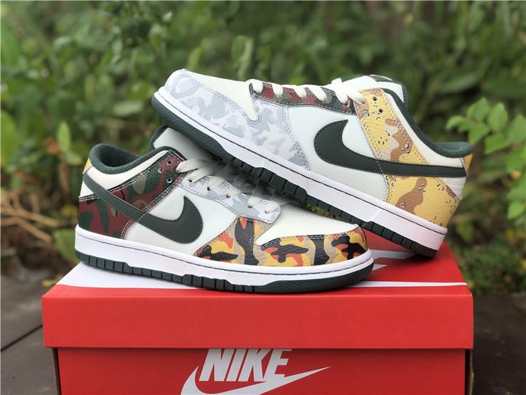 Dunk Low SE Sail Multi Camo Shoes Sneakers - nk0001710 image 8