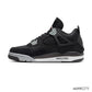 AJ 4 Retro Black Canvas Shoes Sneakers - nk0002275 image 1