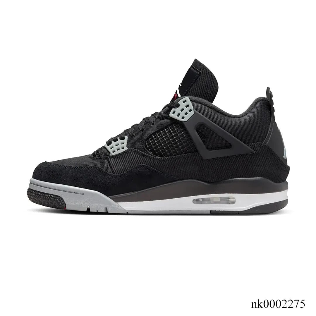 AJ 4 Retro Black Canvas Shoes Sneakers - nk0002275 image 1