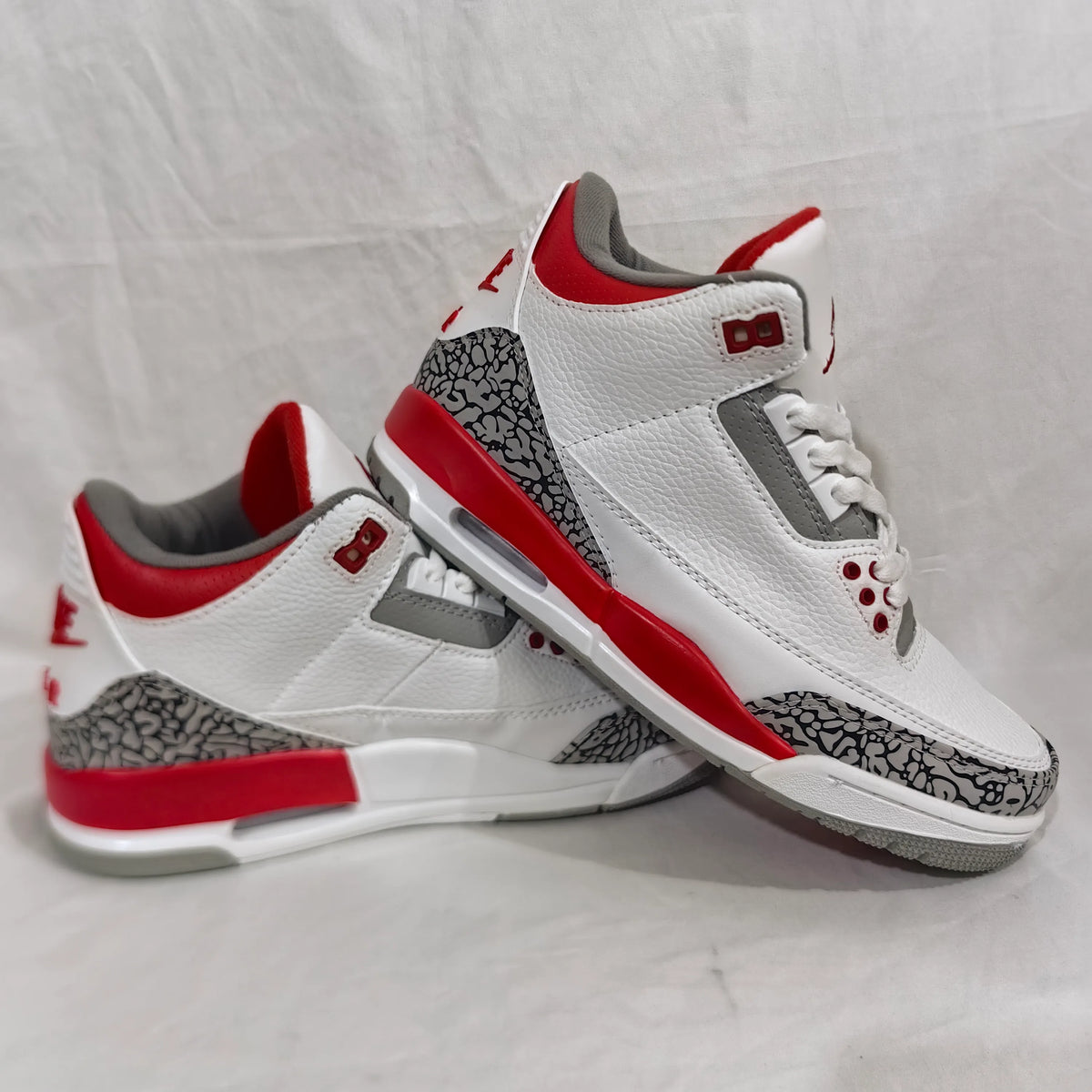 AJ 3 Retro Fire Red Shoes Sneakers - nk0002330 image 2